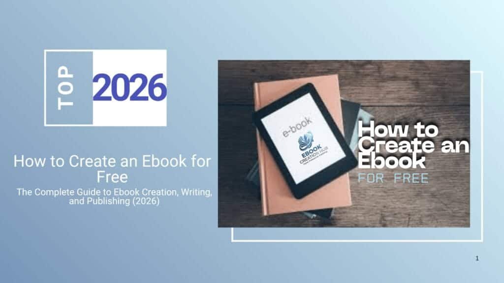 How to Create an Ebook for Free